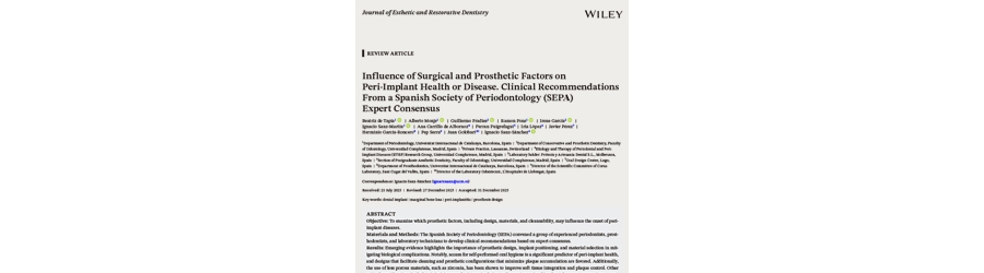 Influence of Surgical and Prosthetic Factors on Peri-Implant Health or Disease